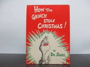 lot 80 image: Very Good Condition HOW THE GRINCH STOLE CHRISTMAS First Edition Book - 1957