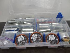 lot 81 image: Very Nicely Organized Box FULL of Air Rifle Ammo & Co2