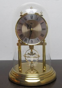 lot 91 image: Vintage West German Anniversary Clock wDome