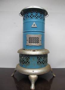 lot 110 image: Antique Blue Enameled PERFECTION Heater
