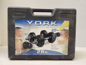 lot 114 image: York Barbell Company Weight Set