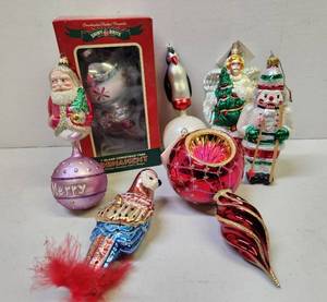 lot 126 image: Lot of Glass CHRISTOPHER RADKO Christmas Ornaments 