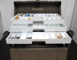 lot 160 image: Excellent Large ToolTackle Box Full of MARKLIN Parts & Accessories