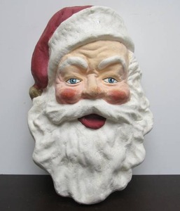 lot 162 image: Excellent Condition 1950s era Paper Mache Santa Claus Christmas Display