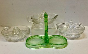lot 282 image: Group Including Vaseline Glass, Juicers 
