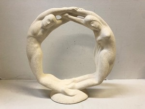 lot 310 image: Large Vintage HAEGER Art Pottery Round Figural Sculpture