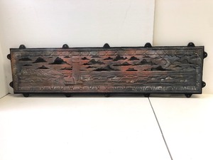 lot 221 image: Large Vintage Cast Iron Architectural Landscape Panel