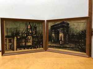 lot 249 image: Pair of Mid Century BERNARD PUFFET Parisian Prints