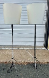 lot 7 image: Matching Pair of Original Vintage ARTIMEDE Milo Floor Lamps