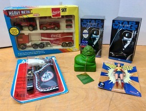 lot 354 image: Group of Vintage etc Toys - Sealed Star Wars VHS Trilogy etc