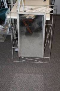 lot 708 image: Mirror with Metal Frame