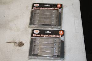 lot 742 image: Lot of (2) IIT Cleat Rope Hook Sets 4-pack