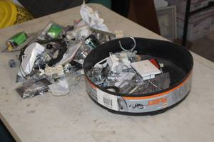 lot 747 image: Lot of (1 Bin) Assorted Electrical Switches, Outlets and Face Plates