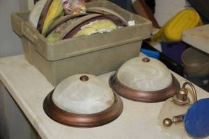lot 752 image: Lot of (6) 13 Ceiling-Mount Light Fixture