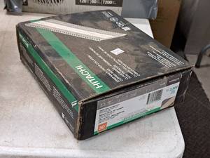 lot 631 image: Lot of (1 Box) Hitachi Paper Tape Clipped Head Nails 3x.131