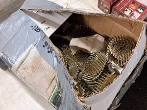 lot 632 image: Lot of (1 Box) 11-GA Coil Roofing Nails 1-14x.120