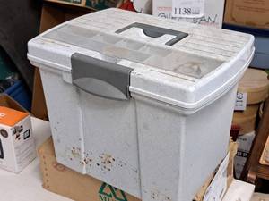 lot 779 image: Plastic File Box with File Folders