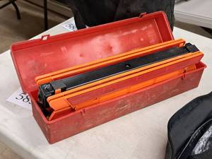 lot 583 image: Warning Triangle Set with Plastic Case