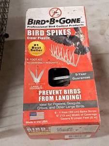lot 592 image: Bird-B-Gone Bird Spikes