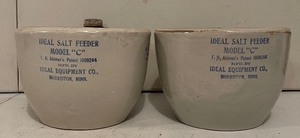 lot 21 image: Two Vintage IDEAL Salt Feeder Model C (LOT 1 of 4)