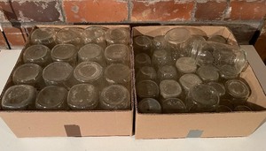 lot 157 image: Forty-One Canning Jars