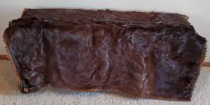 lot 235 image: Antique Sleigh Blanket with Wool Backing