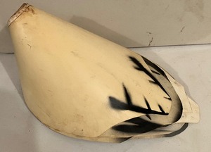 lot 67 image: Twelve Vintage Hunting Decoys and Stakes, Canvas