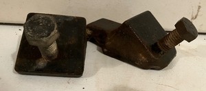 lot 72 image: Two Allis-Chalmers Front End Weight Clamps