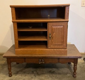 lot 90 image: TV Stand and Coffee Table