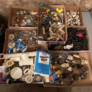 lot 32 image: Huge Handyman LOT - PVC Fittings, Hose Clamps, Fuses, O-Rings