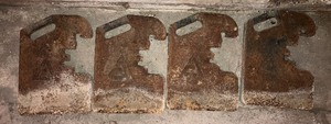 lot 57 image: Four of Allis-Chalmers Front End Weights (LOT 1 of 3)