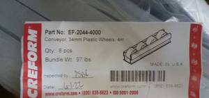 8 pieces of 178 inch long rollerconveyor