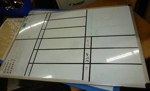 two white boards