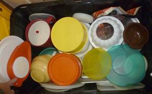 Large tote of tupperware (tote not included)