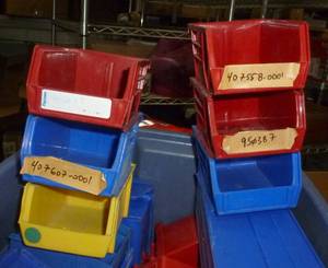 40 Small parts bins