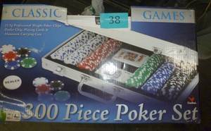 New 300 piece poker set