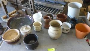 Tote full of pottery
