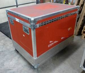 Red roadie or tradeshow box, no contents