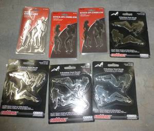 Seven sexy women stainless decals for your vehicle