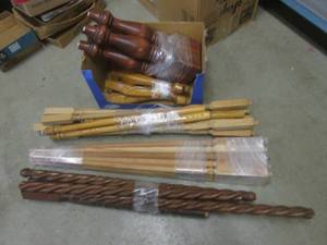 (BR3) Assorted Wood Table Legs and ...