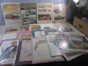 (EC1) Assorted Vintage Advertising...