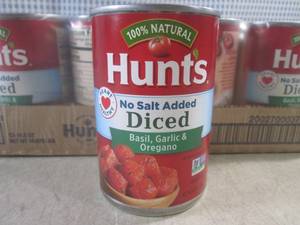 (C-1) 12 Cans of Hunts Basil, Garl...