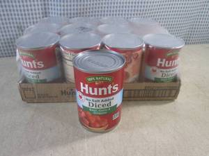 (C-1) 12 Cans of Hunts Basil, Garl...