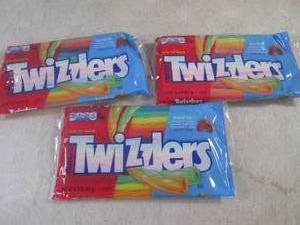(B-1) 3 Packs of Rainbow Twizzlers ...