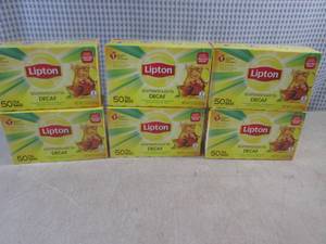 (C-1) 6 Boxes of Lipton Decaffeinat...