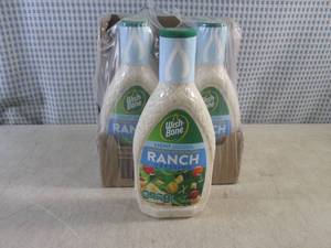 (B-3) 6 Bottles of Wish-Bone Light ...