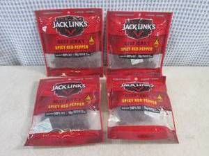 (B-2) 4 Bags of Jack Links Beef Jer...