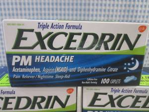 (EC1) 5 Bottles of Excedrin PM Head...