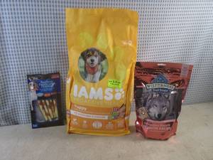 (C-3) 7 Pound Bag of Dog Food and 2...