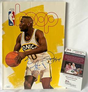 lot 9B image: Shawn Kemp Signed NBA Hoop Magazine with JSA COA - Basketball